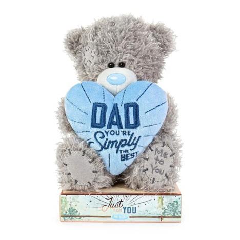 7" Simply the Best Dad Padded Heart Me to You Bear £10.99